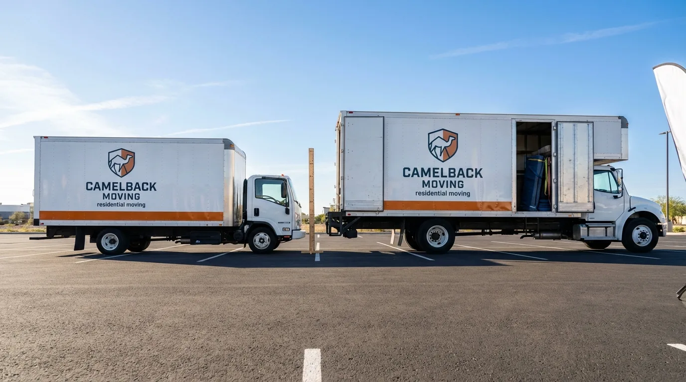 Moving truck size capacity guide in Cottonwood
